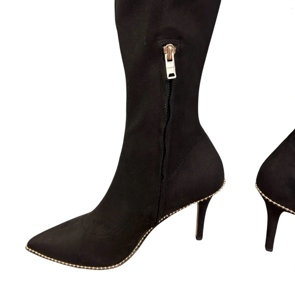 Elegant Black Knee-High Women's Boots